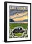 Olympic National Park, Washington - Lake Quinalt-Lantern Press-Framed Art Print