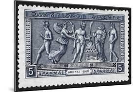 Olympic Offerings. Greece 1906 Olympic Games 5 Drachma, Unused-null-Mounted Giclee Print