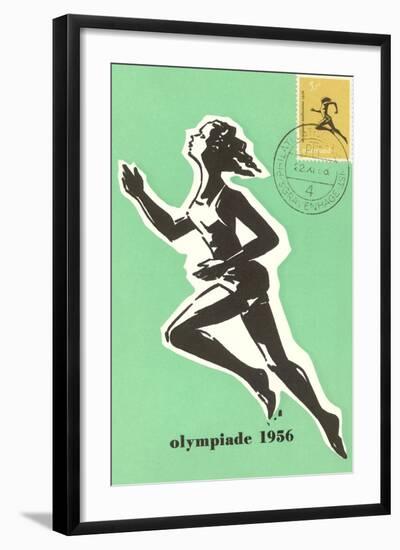 Olympic Runner, 1956-null-Framed Art Print