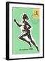 Olympic Runner, 1956-null-Framed Art Print