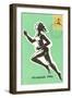 Olympic Runner, 1956-null-Framed Art Print