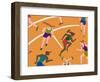 Olympic Runners, 2023 (Photoshop)-Loudware Loudware-Framed Giclee Print