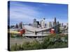 Olympic Saddledome and Skyline, Calgary, Alberta, Canada, North America-Hans Peter Merten-Stretched Canvas