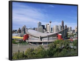 Olympic Saddledome and Skyline, Calgary, Alberta, Canada, North America-Hans Peter Merten-Framed Photographic Print