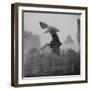 Olympic Skater Carol Heiss Performing on Ice Outdoors at Wollman Memorial Rink in Central Park-Ralph Morse-Framed Premium Photographic Print