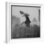 Olympic Skater Carol Heiss Performing on Ice Outdoors at Wollman Memorial Rink in Central Park-Ralph Morse-Framed Premium Photographic Print