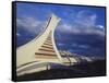 Olympic Stadium, Montreal, Quebec, Canada-Walter Bibikow-Framed Stretched Canvas