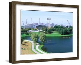 Olympic Stadium of the 1972 Olympics, Olympic Park, Munich, Germany-Adam Jones-Framed Premium Photographic Print