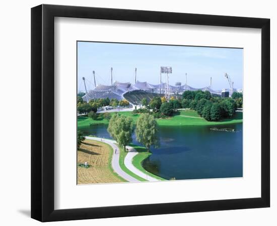Olympic Stadium of the 1972 Olympics, Olympic Park, Munich, Germany-Adam Jones-Framed Photographic Print