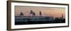 Olympic Stadium Shard-Charles Bowman-Framed Photographic Print