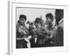 Olympic Star Wilma Rudolph with Her Father Ed Rudolph and Family-null-Framed Premium Photographic Print