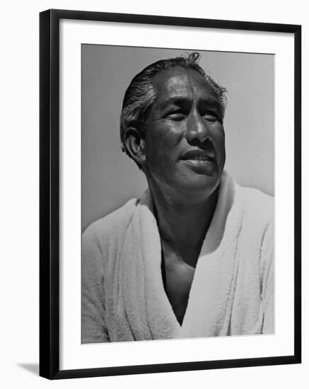 Olympic Swimmer Duke Kahanamoku-Rex Hardy Jr.-Framed Premium Photographic Print