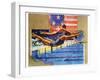 Olympic Swimmers-Michael Dudash-Framed Art Print