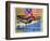 Olympic Swimmers-Michael Dudash-Framed Art Print