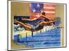 Olympic Swimmers-Michael Dudash-Mounted Art Print