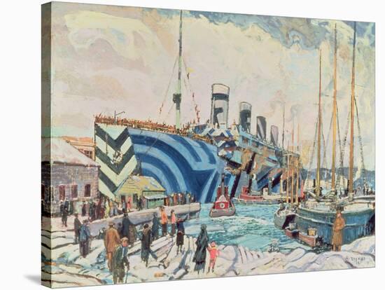 'Olympic' with Returned Soldiers 1919-Arthur Lismer-Stretched Canvas