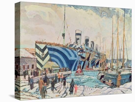 'Olympic' with Returned Soldiers 1919-Arthur Lismer-Stretched Canvas