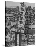 Olympics Judges at Finish Line of 800 Meter Race-Mark Kauffman-Stretched Canvas