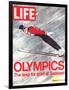 Olympics, Ski Jumper Yukio Kasaya, February 18, 1972-John Dominis-Framed Photographic Print