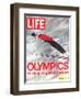 Olympics, Ski Jumper Yukio Kasaya, February 18, 1972-John Dominis-Framed Premium Photographic Print