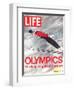Olympics, Ski Jumper Yukio Kasaya, February 18, 1972-John Dominis-Framed Premium Photographic Print