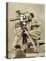 Olympische Spiele 1936 Leni Riefenstahl and One of Her Team Recording the Games-Paul Wolff-Stretched Canvas