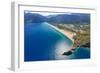 Olympos and Cirali beach aerial, Antalya, Turkey.-Ali Kabas-Framed Photographic Print