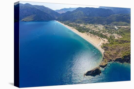 Olympos and Cirali beach aerial, Antalya, Turkey.-Ali Kabas-Stretched Canvas