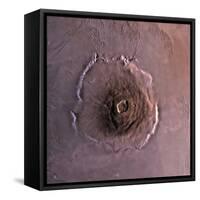 Olympus Mons, the Largest known Volcano in the Solar System-Stocktrek Images-Framed Stretched Canvas