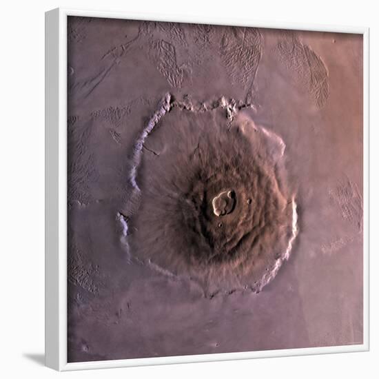 Olympus Mons, the Largest known Volcano in the Solar System-Stocktrek Images-Framed Photographic Print