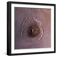 Olympus Mons, the Largest known Volcano in the Solar System-Stocktrek Images-Framed Photographic Print