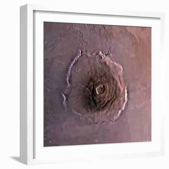 Olympus Mons, the Largest known Volcano in the Solar System-Stocktrek Images-Framed Photographic Print