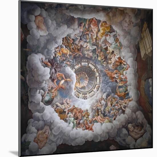 Olympus-Giulio Romano-Mounted Giclee Print