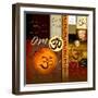 Om-Collage-Christine Ganz-Framed Art Print