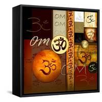 Om-Collage-Christine Ganz-Framed Stretched Canvas