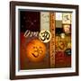 Om-Collage-Christine Ganz-Framed Art Print