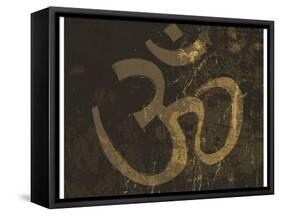 Om Grunge Symbol-pashabo-Framed Stretched Canvas