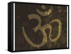 Om Grunge Symbol-pashabo-Framed Stretched Canvas