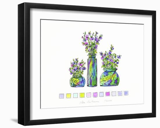 Omage In Green-Lisa Katharina-Framed Giclee Print