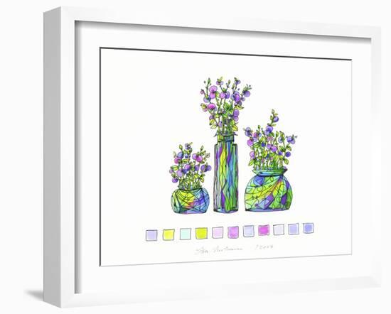 Omage In Green-Lisa Katharina-Framed Giclee Print