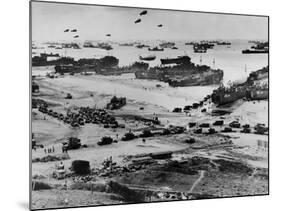 Omaha Beach after D-Day-null-Mounted Photo