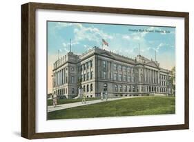 Omaha High School, Omaha, Nebraska-null-Framed Art Print