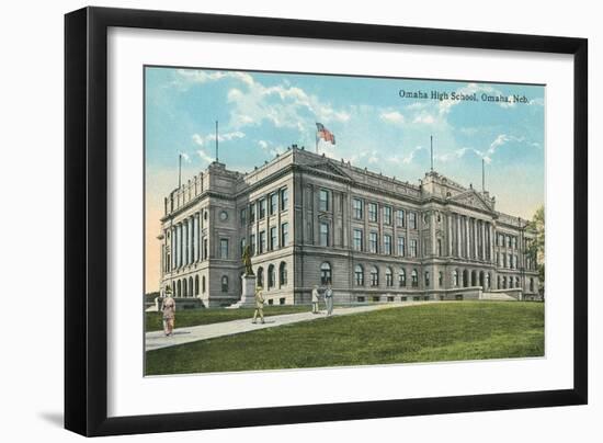 Omaha High School, Omaha, Nebraska-null-Framed Art Print