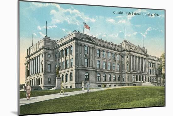 Omaha High School, Omaha, Nebraska-null-Mounted Art Print