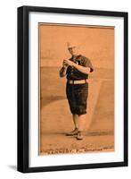 Omaha, NE, Omaha Minor League, Ted Kennedy, Baseball Card-Lantern Press-Framed Art Print