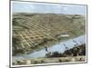 Omaha, Nebraska - Panoramic Map-Lantern Press-Mounted Art Print