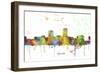 Omaha Nebraska Skyline MCLR 1-Marlene Watson-Framed Giclee Print