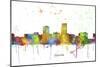 Omaha Nebraska Skyline MCLR 1-Marlene Watson-Mounted Giclee Print