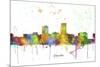 Omaha Nebraska Skyline MCLR 1-Marlene Watson-Mounted Giclee Print