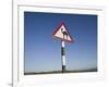 Oman, Dhofar Region, Salalah, Camel Crossing Sign in the Dhofar Mountains-Walter Bibikow-Framed Photographic Print